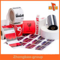 Guangzhou Hersteller Flexo Druck matt Finish benutzerdefinierte Klebstoff gedruckt Champagner Etikett